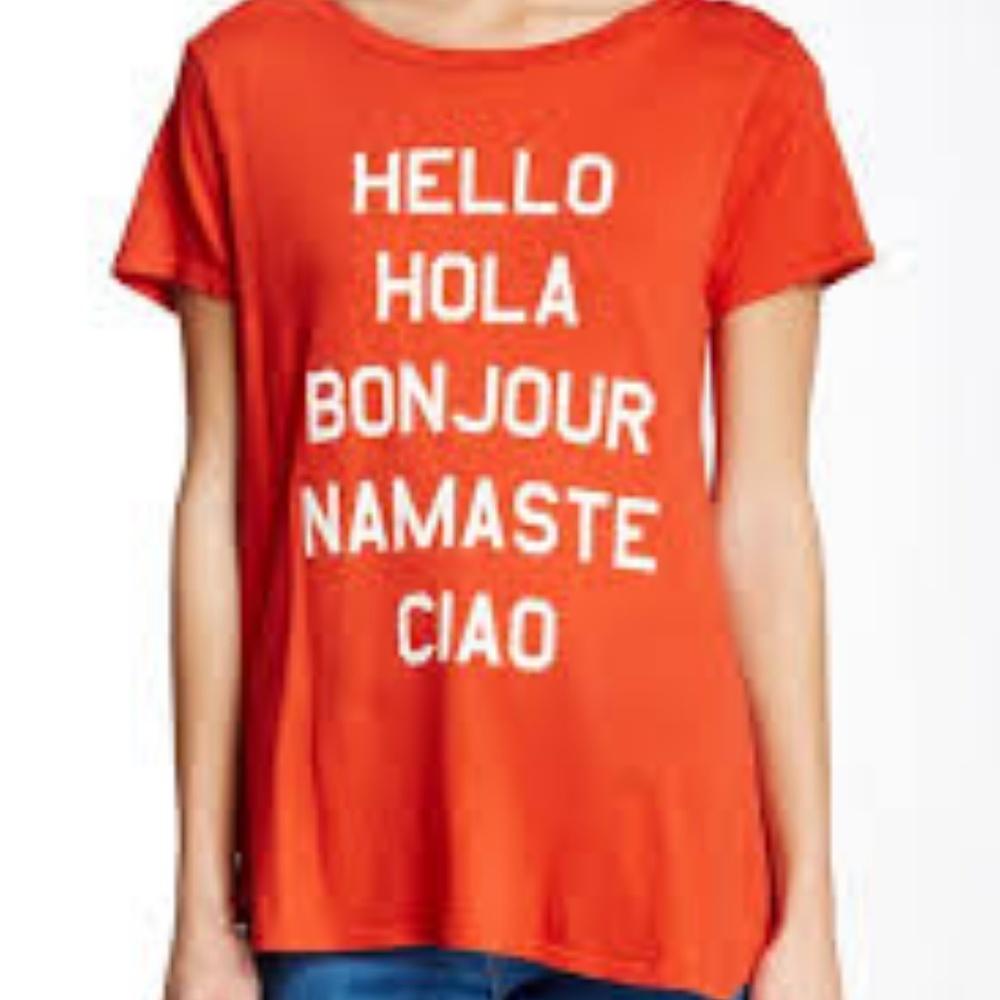 🚫traded🚫 Wildfox Hello Ciao Tee